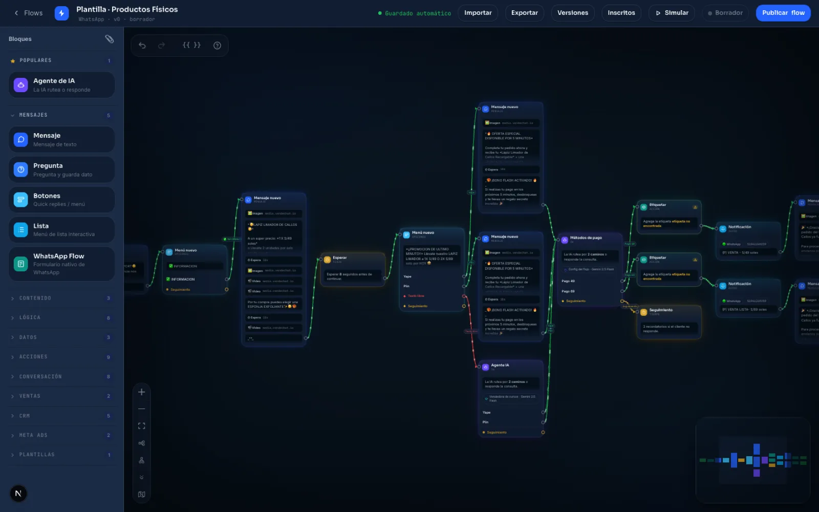 Armas la conversación sin programar