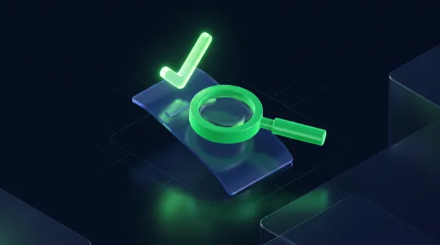 Lupa revisando un comprobante de pago